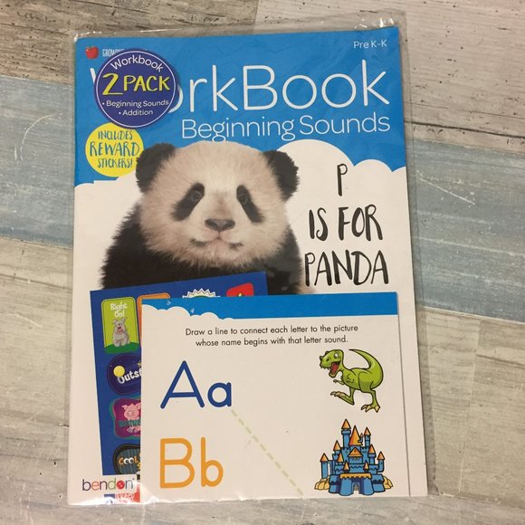 Bendon Pre-K to Kindergarten Workbooks, Sealed Set of 4 - Picture 3 of 4